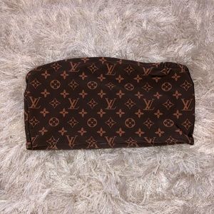 Handmade LV printed top